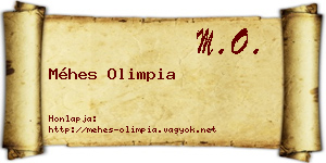 Méhes Olimpia névjegykártya