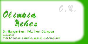 olimpia mehes business card